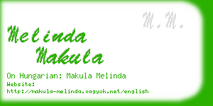 melinda makula business card